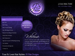 Hair Stylist Website Design | Salon Web Design