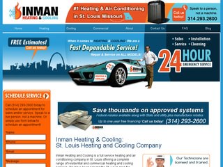 Heating and Cooling Company Website Design