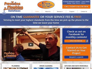 St. Louis Plumbing Website Design After Redesign