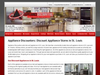 Appliance Store Website Design