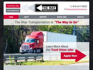 Trucking Website Design