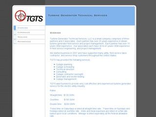 Turbine Generator Technical Services Before Website Redesign