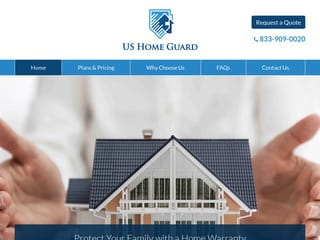 Home Warranty & Insurance Website Design