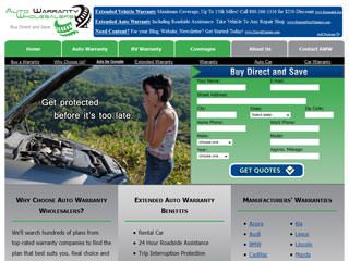 Extended Auto Warranty Website Design Services